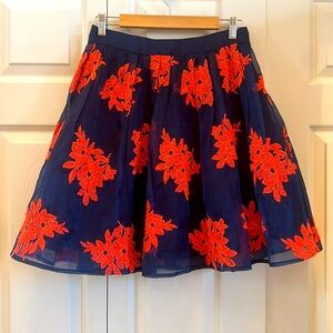 Maeve skirt with crinoline under skirt size 6 Anthropology brand